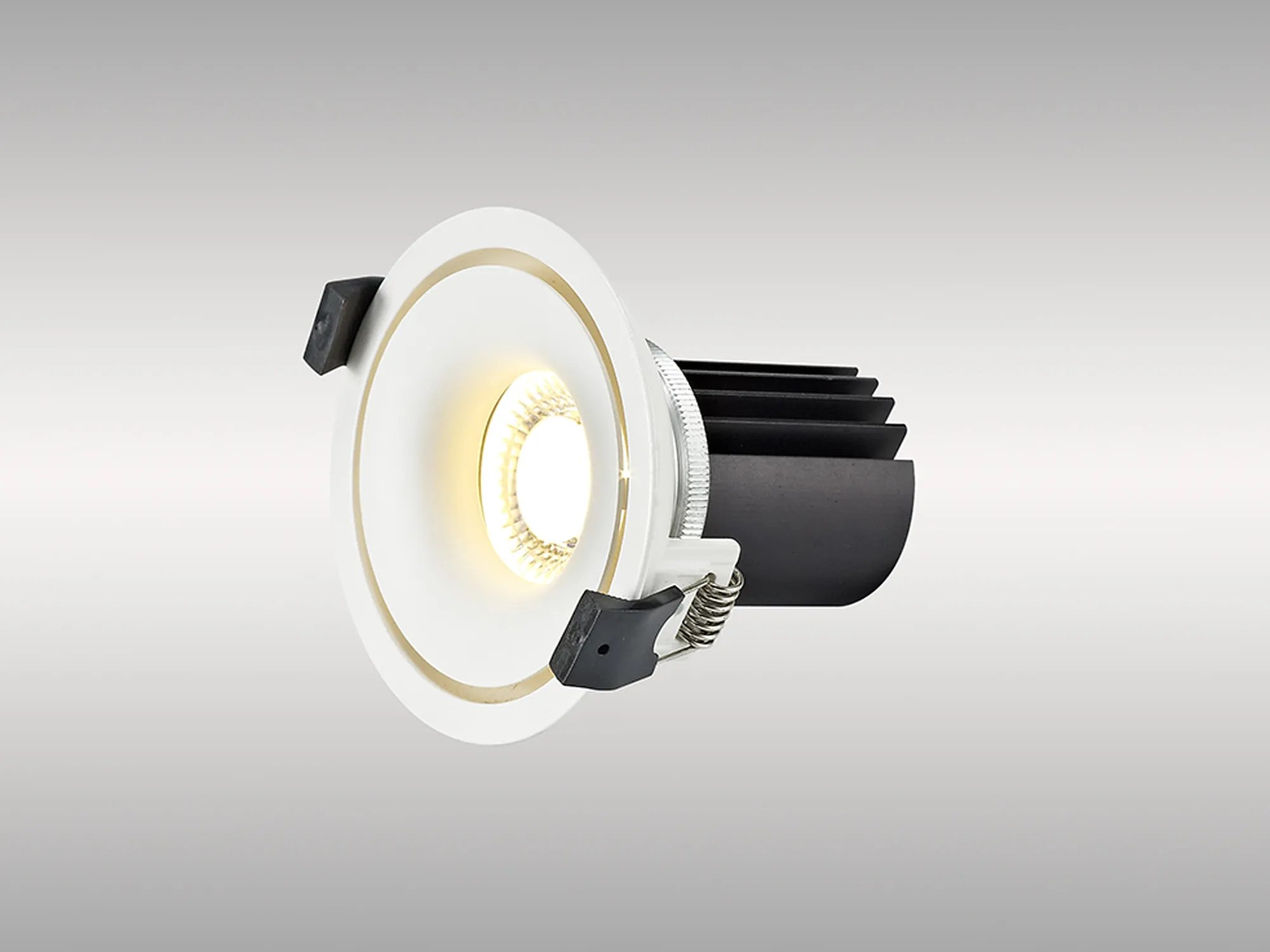 Bolor 12 Tridonic Powered 12W 4000K 1200lm 12° CRI>90 LED Engine White/White Fixed Recessed Spotlight, IP20 DM202096  Dlux Bolor 12